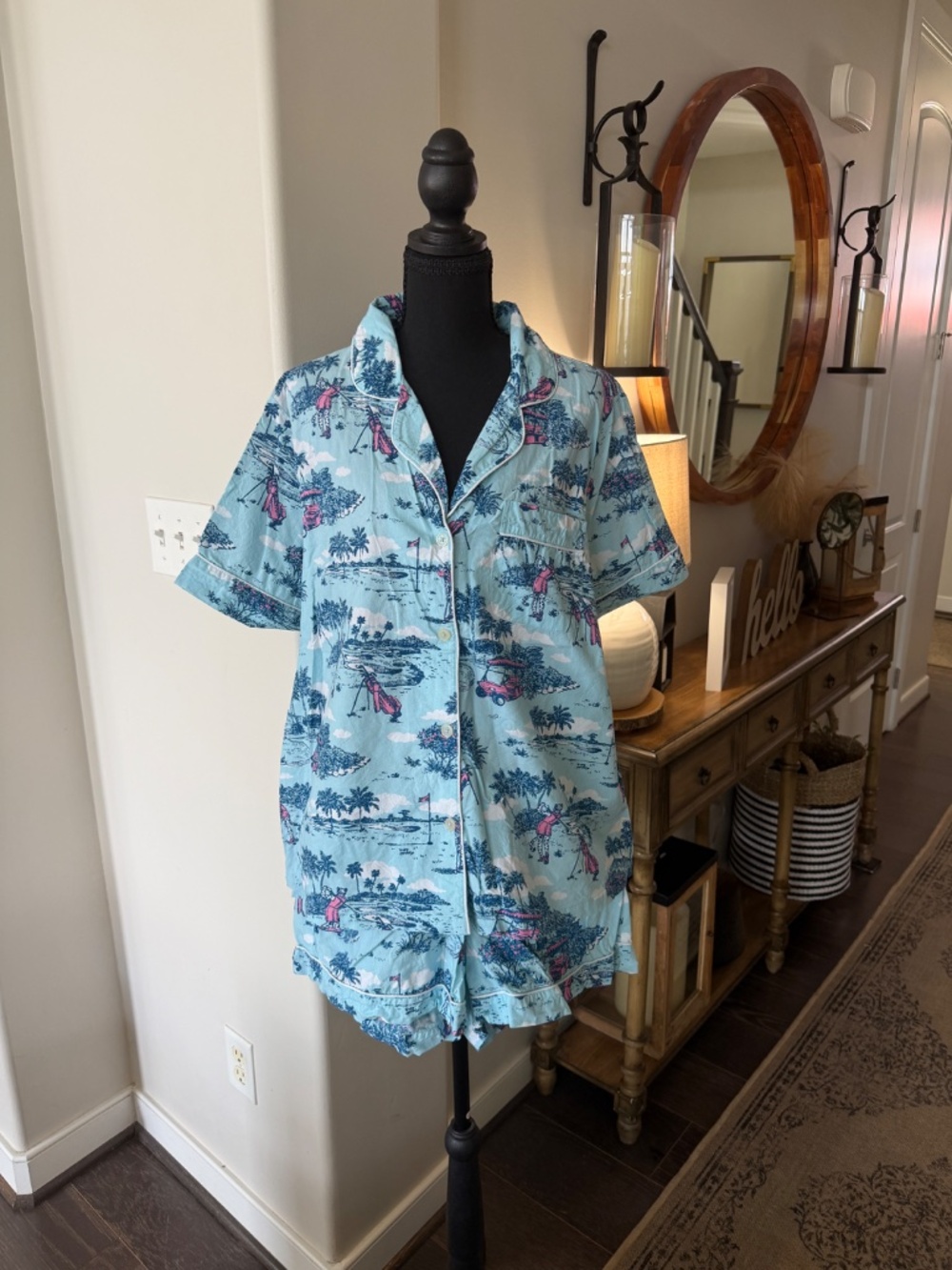 Printfresh Golf Organic Cotton Short PJ Set.  Size XL. - Picture 2 of 7